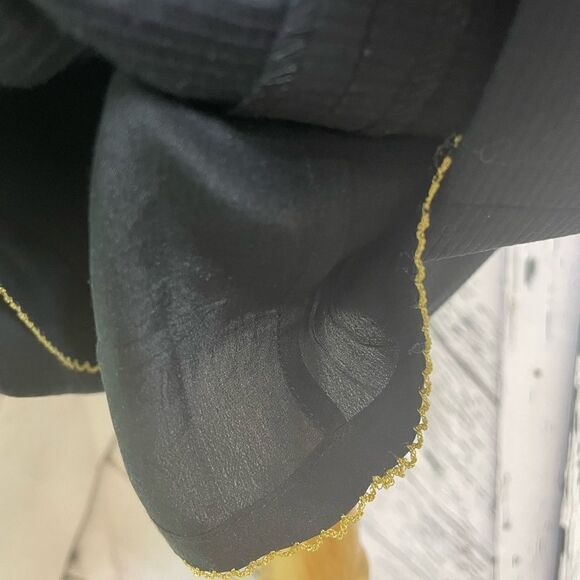 Anthropologie Leifsdottir Black Mini Skirt 10 - Picture 6 of 8